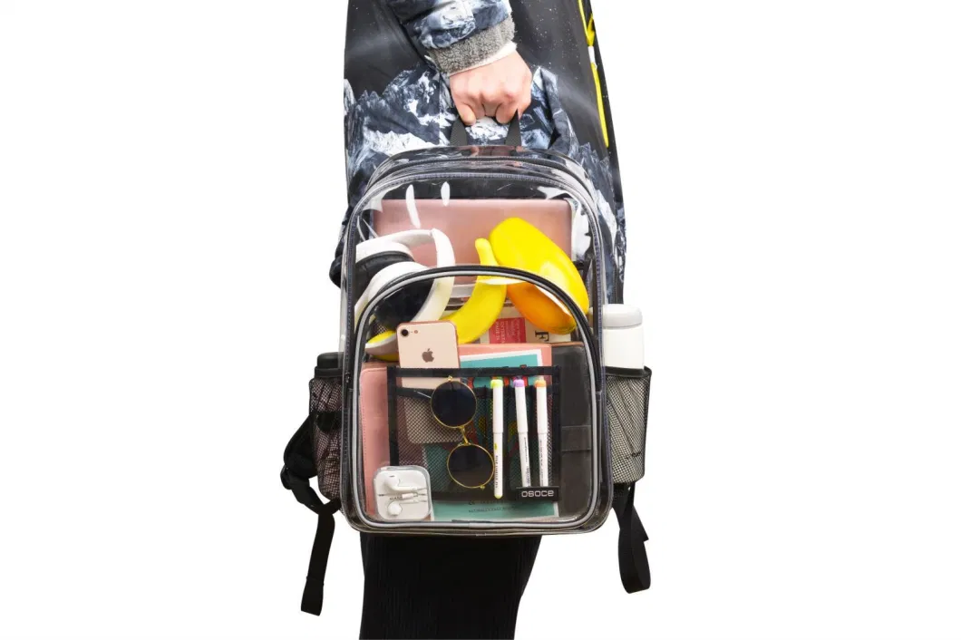 PVC Transparent Men&prime;s and Women&prime;s Backpacks