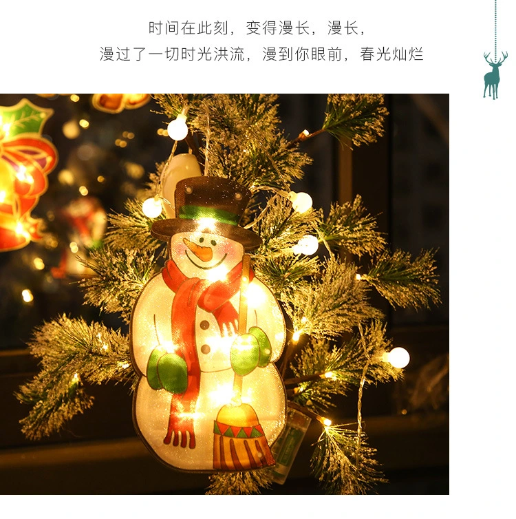 LED Christmas Suction Cup Lights Shop Window Hanging Lights Christmas Decorative String