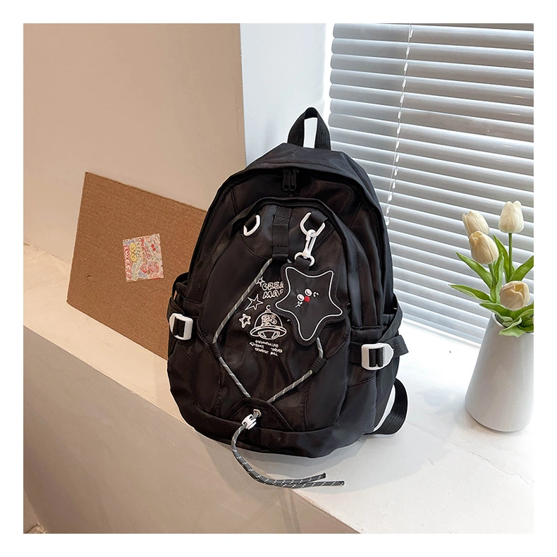 Hot Selling Polyester Cute High Qualitycollege High School Backpack for Teenager Student