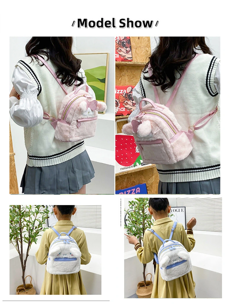 Wholesale New Plush Early Education Pack Kids Cartoon Backpack for Girls Woman