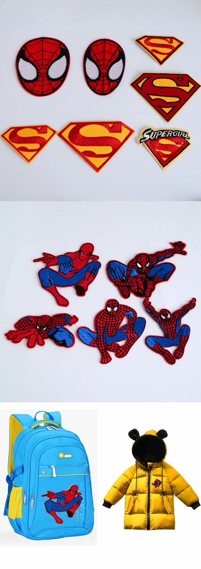 Spiderman Embroidery Patch for Children&prime;s Clothing, Hats, Backpacks, etc.