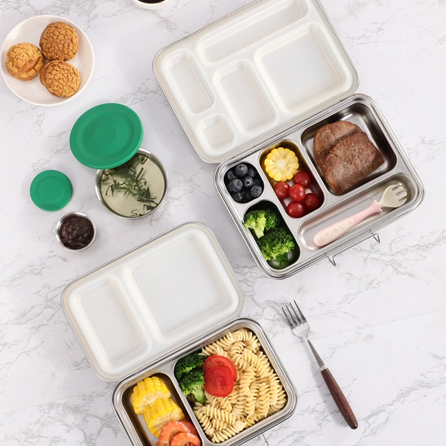 Aohea Kids Lunch Box, Stackable Bento Lunch Containers for Adults, Leak-Proof