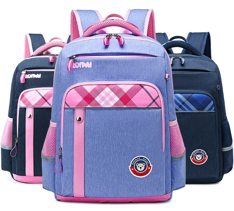 Waterproof Primary Children Child Student School Kids Book Shoolbag Double Shoulder Satchel Backpack Pack Bag (CY8817)