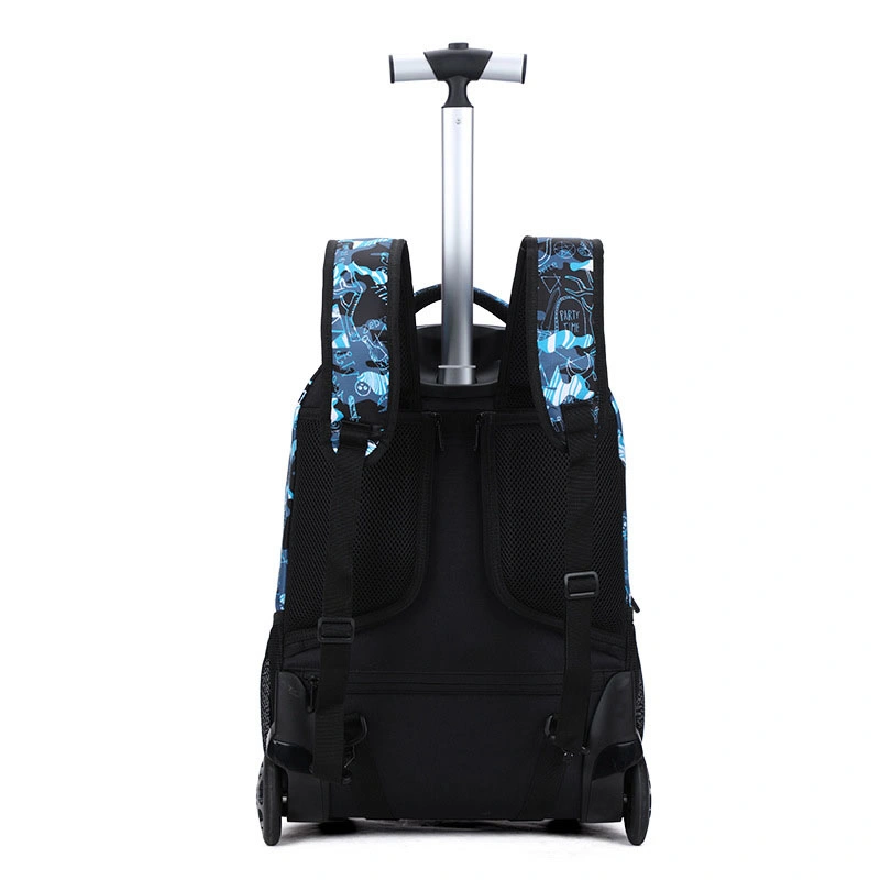 Rolling Trolley Wheeled Double Shoulder Business Travel Leisure Laptop Computer Luggage School Bag Backpack (CY0154)