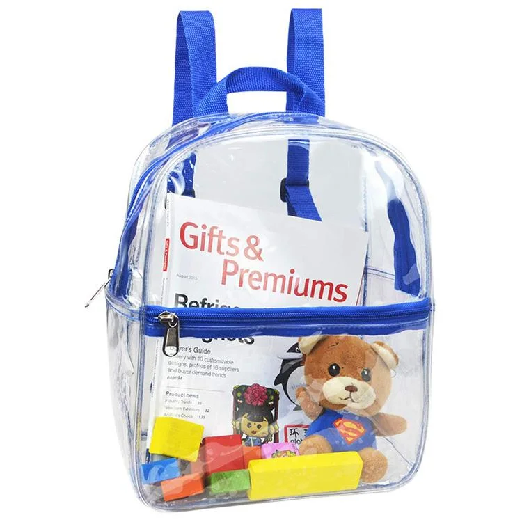 Transparent Kids Mini Clear PVC School Backpack for Boys Girls