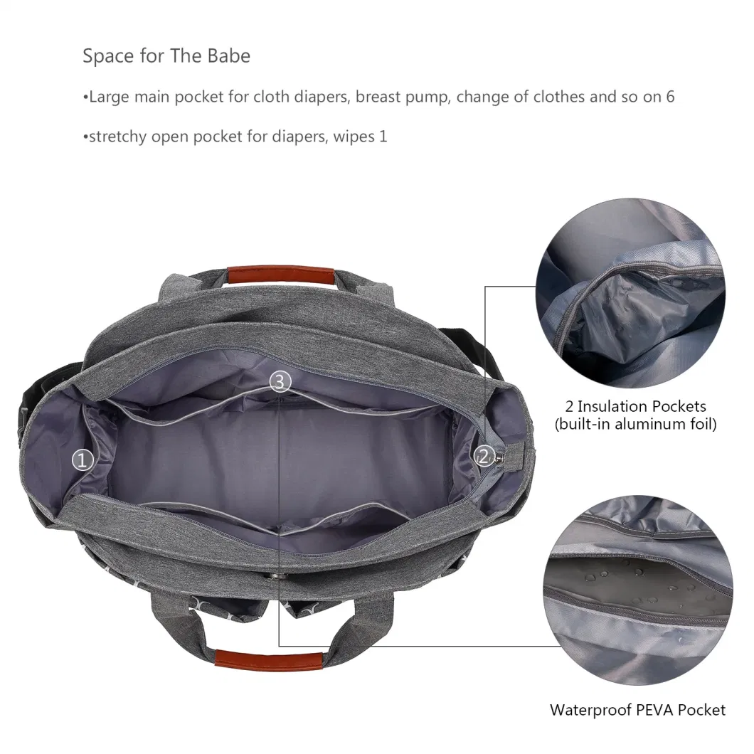 Fashion Mummy Maternity Nappy Messenger Bag Large Capacity Travel Nursing Diaper Multifunction Waterproof Newborn Care Backpacks