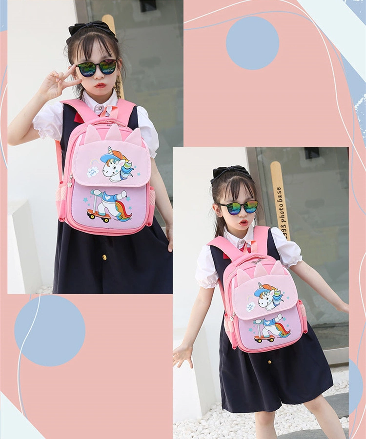 Wholesale Cartoon Durable Strawberry Bear Large Capacity Backpack Schoolbag for Children