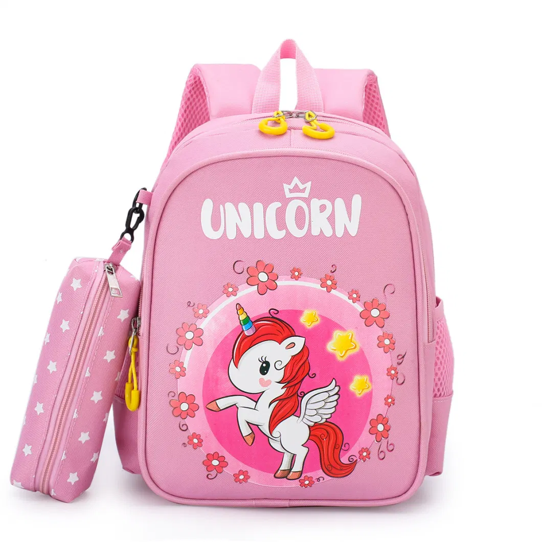 New Custom 3D Cartoon Little Deer Nylon Bag Lovely Kids Waterproof School Bag Kindergarten Student Backpack