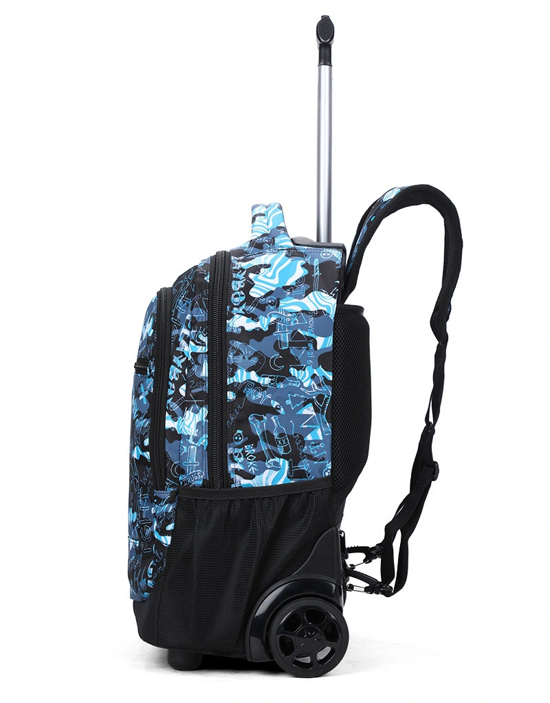 Rolling Trolley Wheeled Double Shoulder Business Travel Leisure Laptop Computer Luggage School Bag Backpack (CY0154)