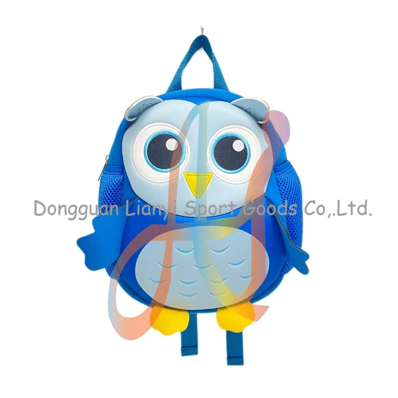 Factory-Direct Custom Cartoon Kids&prime; Neoprene Backpacks: Durable, Vibrant, Owls Design