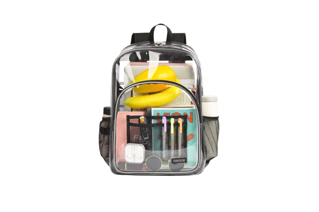 PVC Transparent Men&prime;s and Women&prime;s Backpacks