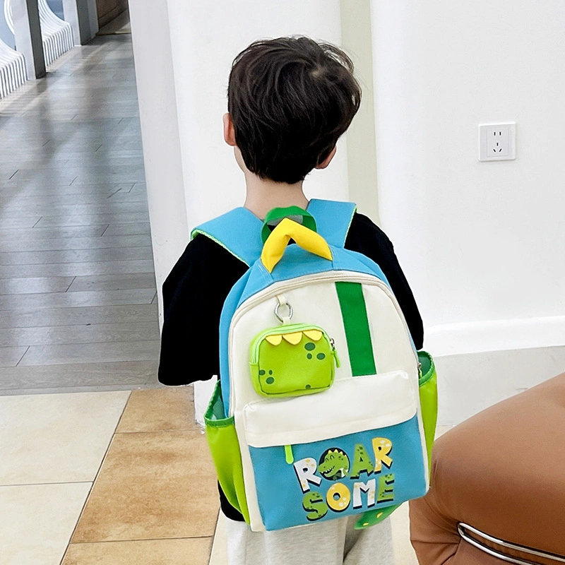 Kindergarten Baby Wholesale Breathable Backpack Cartoon Candy Color Simple Schoolbag Backpack