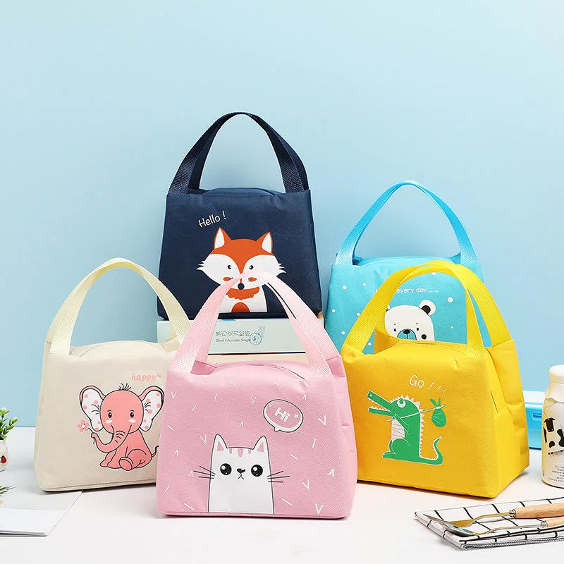 Aluminum Foil Thickened Lunch Bag Cartoon Cute Heat Preservation Bag Packed Lunch Bag Wholesale