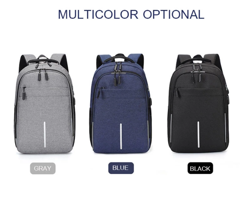 USB Charging Computer Bag Business Backpack Notebook Large Capacity Laptop Bag with Waterproof Fabric