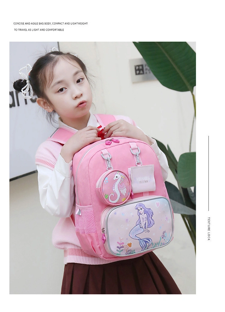 Children&prime;s Schoolbag Elementary School Kindergarten Men&prime;s and Women&prime;s Cartoon Backpack