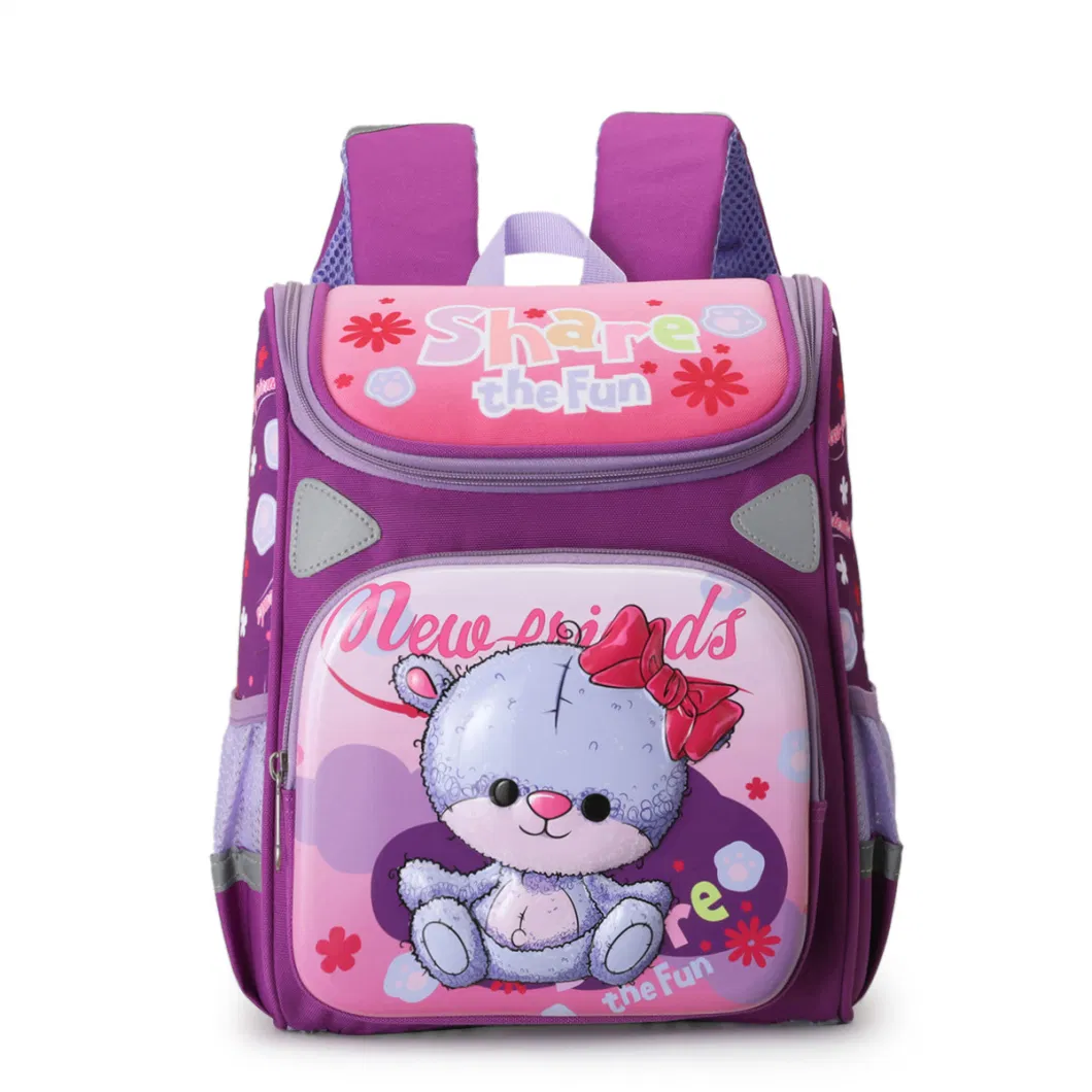 New Custom 3D Cartoon Little Deer Nylon Bag Lovely Kids Waterproof School Bag Kindergarten Student Backpack