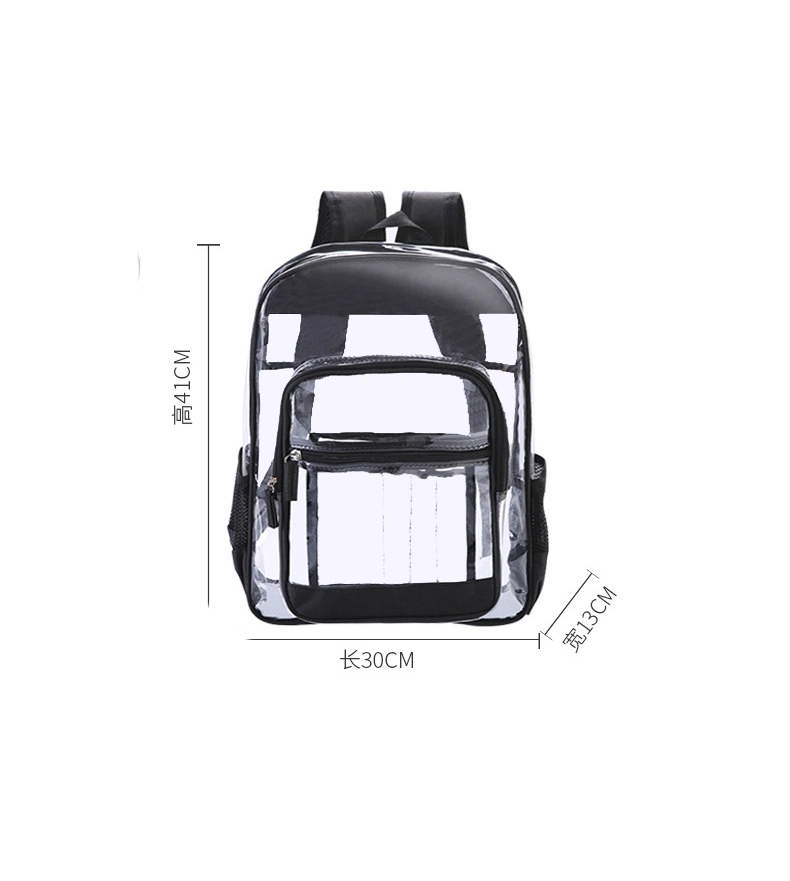 Transparent PVC Backpack Waterproof Beach Bag for Boys and Girls