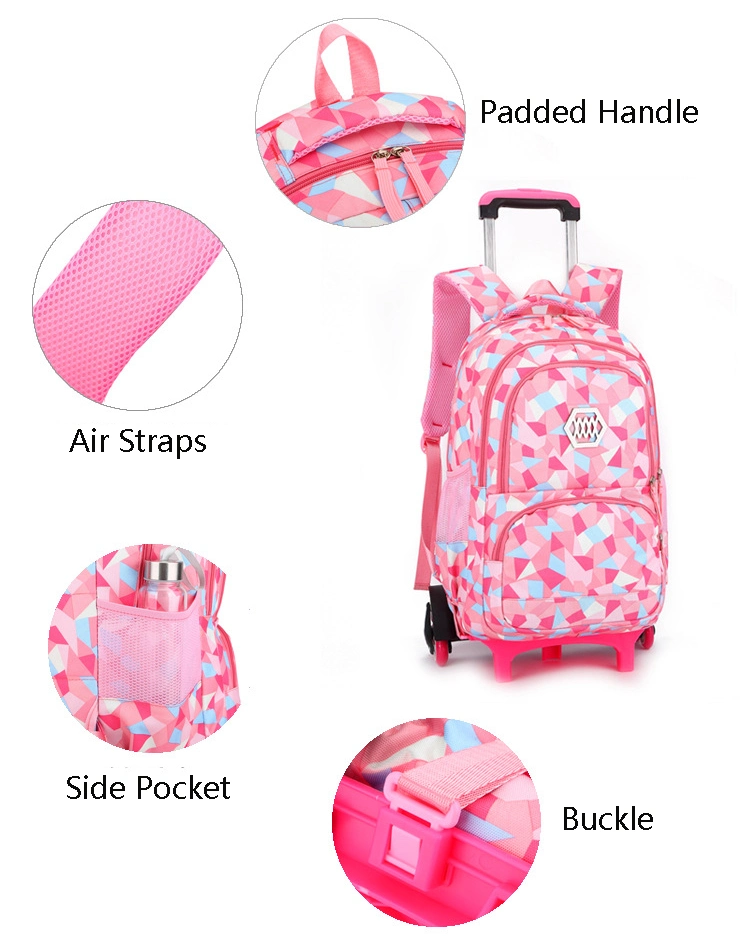 Wholesale Trolley Children School Backpack with Wheels Trolley Bag