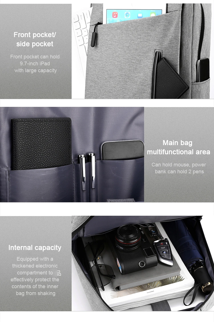 Custom Logo Backpack Business Leisure Men&prime;s Work Backpack Women&prime;s Travel Bag High Quality Backpack Bag