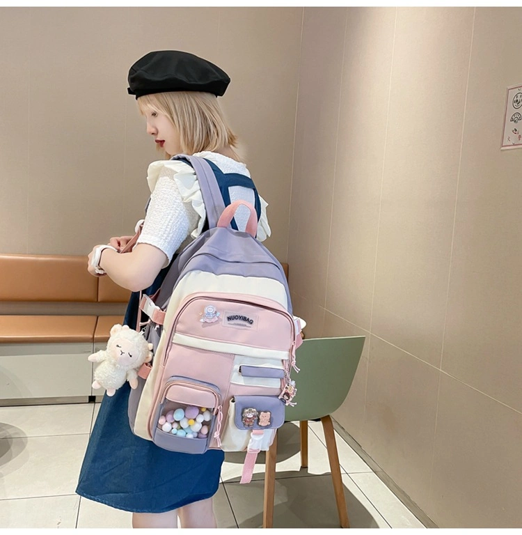 Cute Cartoon Waterproof Large Capacity Backpack for Teenager Student Girl Boy