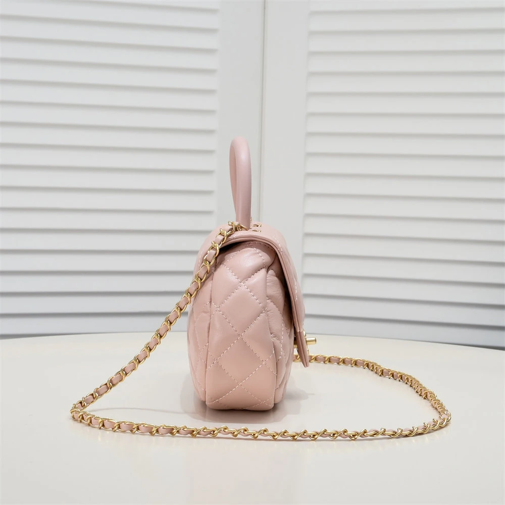 Tote Girly Pink Chain Crossbody Bag