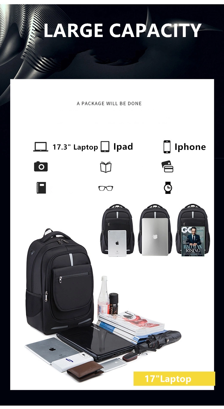 Designer Anti-Theft Day Pack Rucksack Men Women Travel Business 17&quot; Laptop Bags