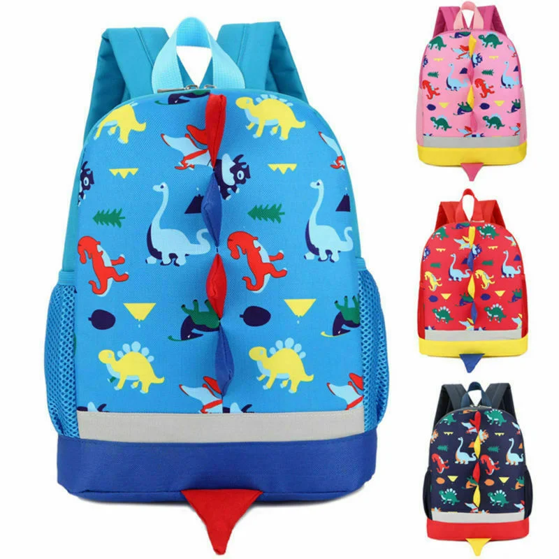 Baby Boys Girl Kid Backpack Dinosaur Pattern Animals Rucksack School Bag