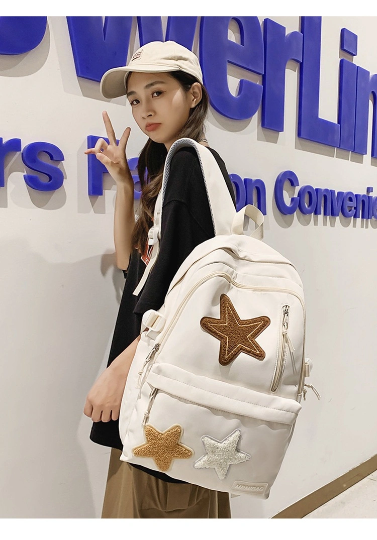 2023 New Personality Pentagram Large Capacity Cute Children&prime;s School Backpack Bags for Women