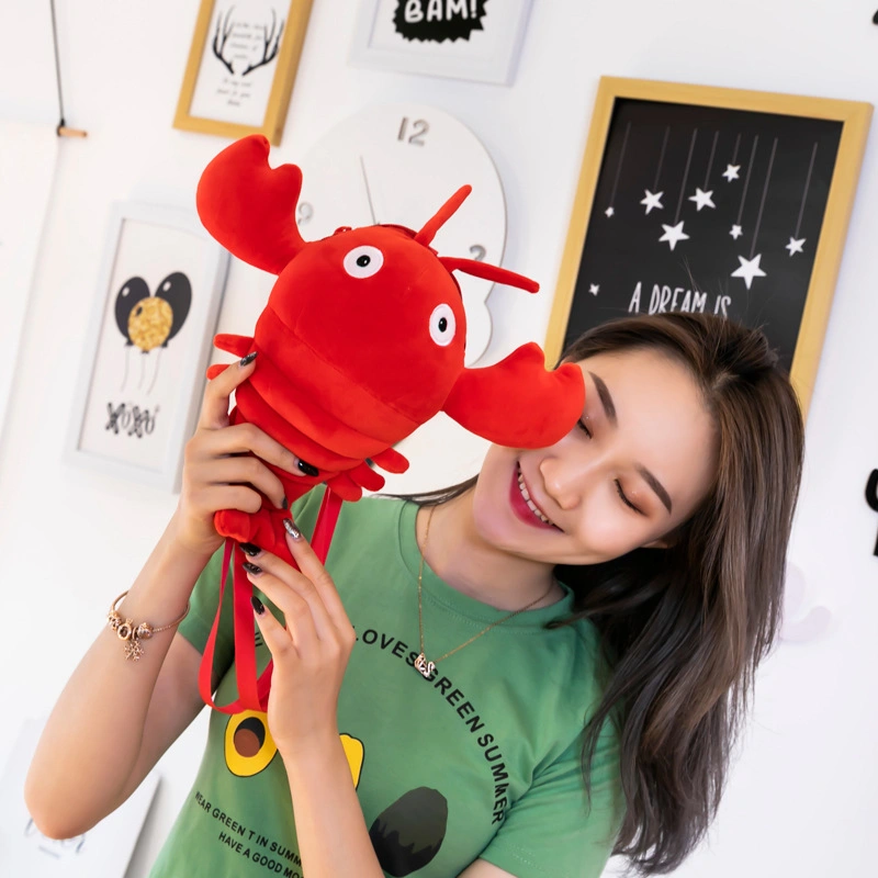 Plush Toys Lobster Backpack Bag Baby Toys