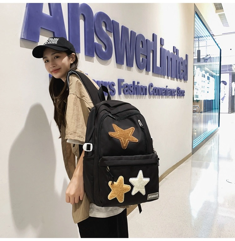 2023 New Personality Pentagram Large Capacity Cute Children&prime;s School Backpack Bags for Women