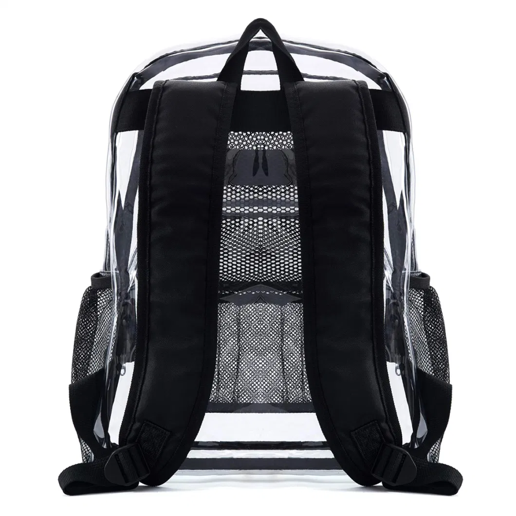 Custom School Outdoor Waterproof Clear Transparent PVC Backpack Clear Backpack