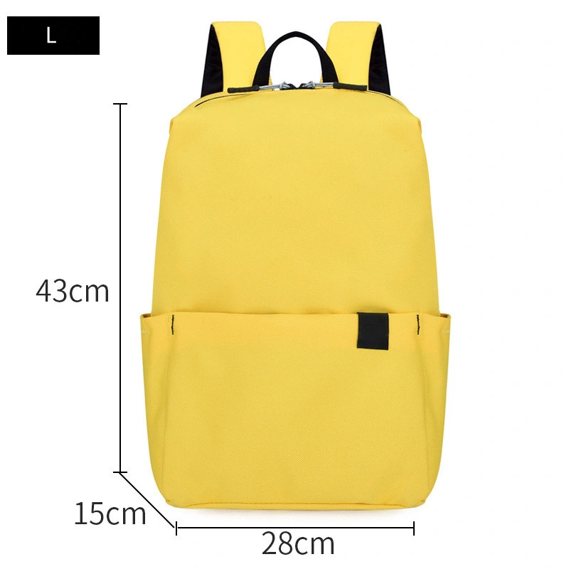 Wholesale Fashionable Light Cheap Pure Color Teenager School Bag Multi-Color Student Backpack
