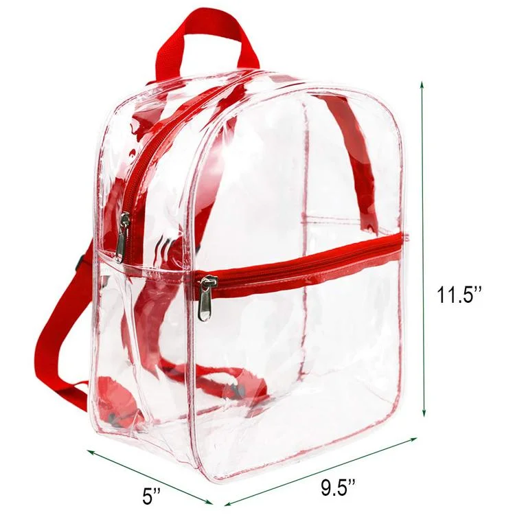 Transparent Kids Mini Clear PVC School Backpack for Boys Girls