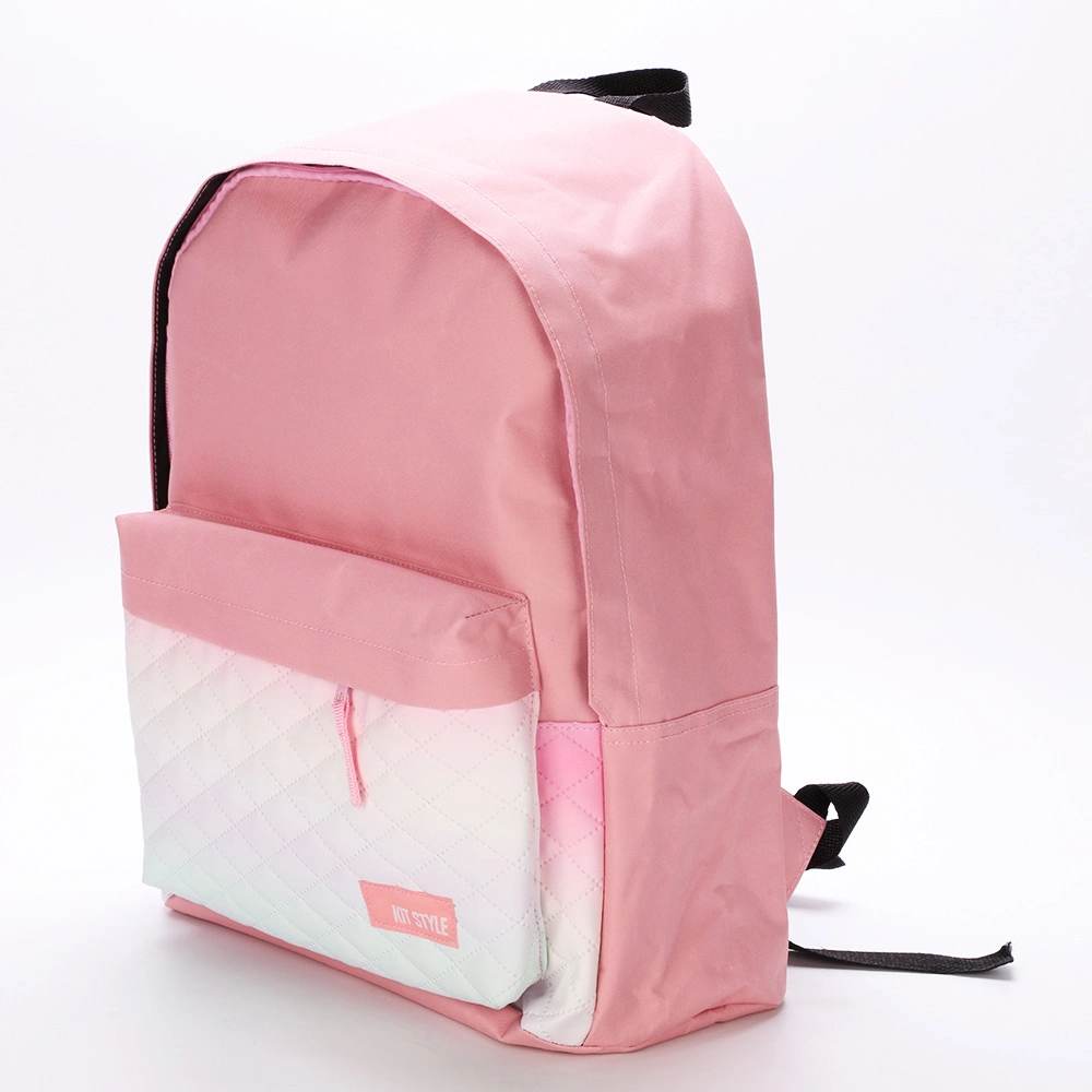 Yiwu Price OEM Multi-Colored Double Shoulders School 16 Inches Backpack Bag for Teenagers