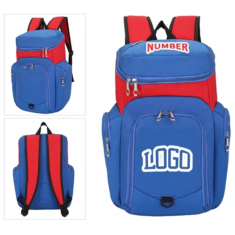 Custom Logo Basketball Backpack Men&prime;s Sports Gym Bag Youth Football Bag Large Capacity Backpack