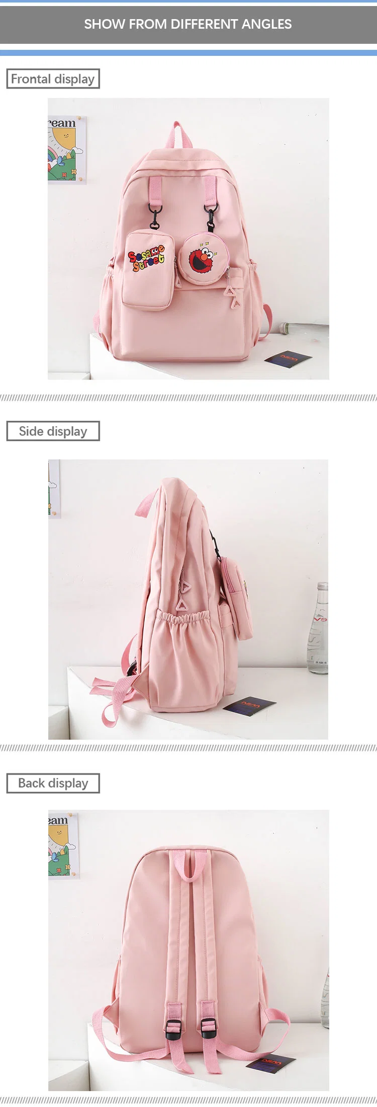 Customize Kawaii Small Girls Backpack Kids Child School Bags Children Student Backpack