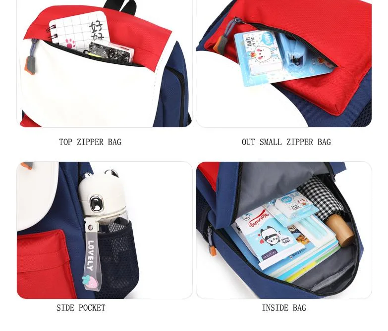 Children Fashion Backpack Customized Boy Girls Nylon Book Bag Cheap Popular Kids Soft School Bag