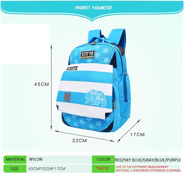 New Fashion Children Kids Boy Girl Student Backpack School Bag