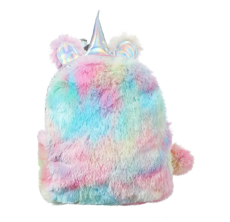 Unicorn Stuffed Backpack Cute Unicorn Gifts Pink Unicorns Backpack Plush Toy with a Customizable Label