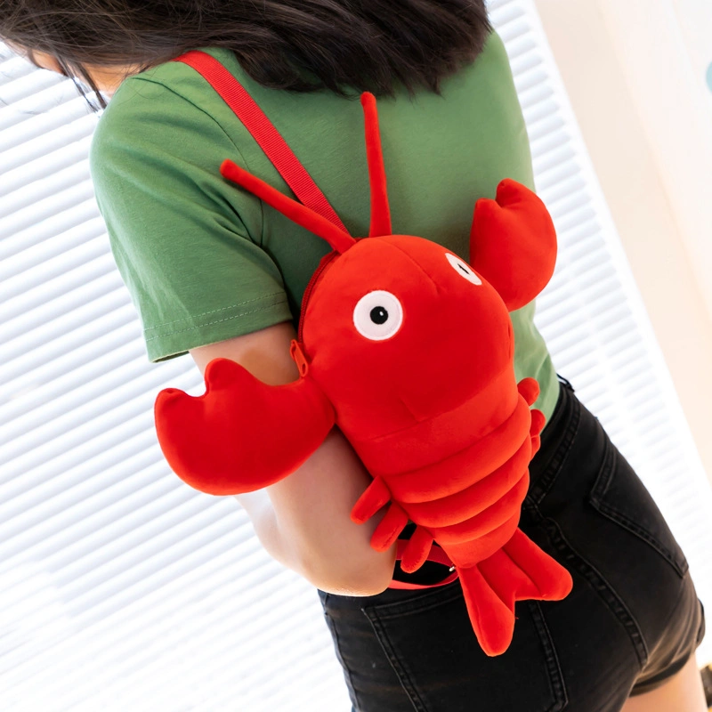 Plush Toys Lobster Backpack Bag Baby Toys