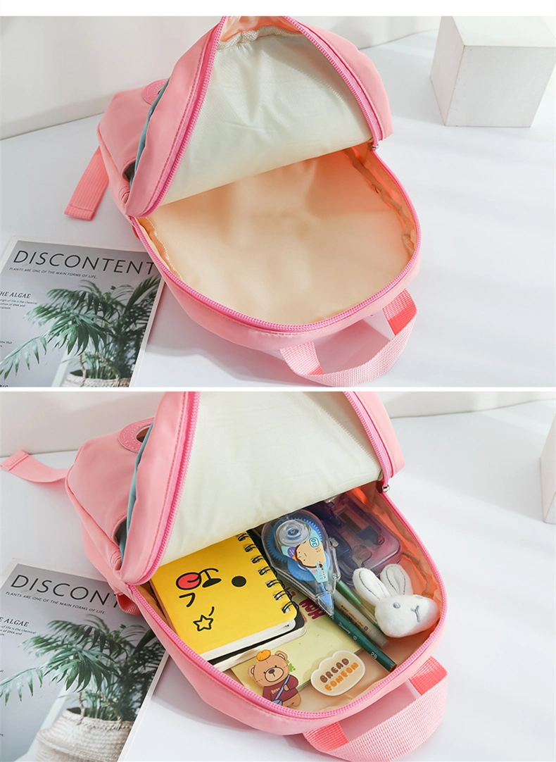 Creative Backpack for Kids Cute Duckling Kindergarten School Anime Bags