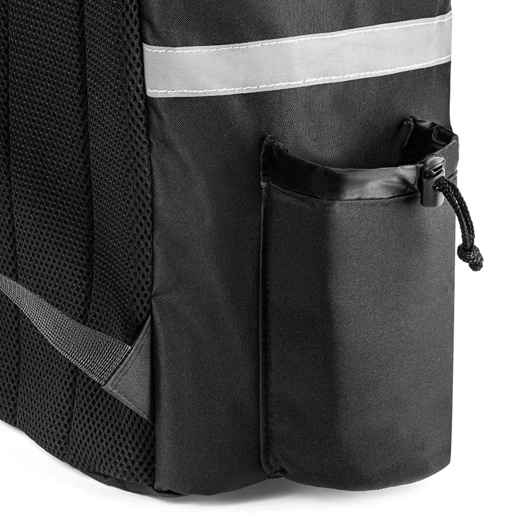 BSCI Custom Cup Holders Pocket Receipt Window Reusable Cooler Bag Thermal Insulated Food Delivery Backpack