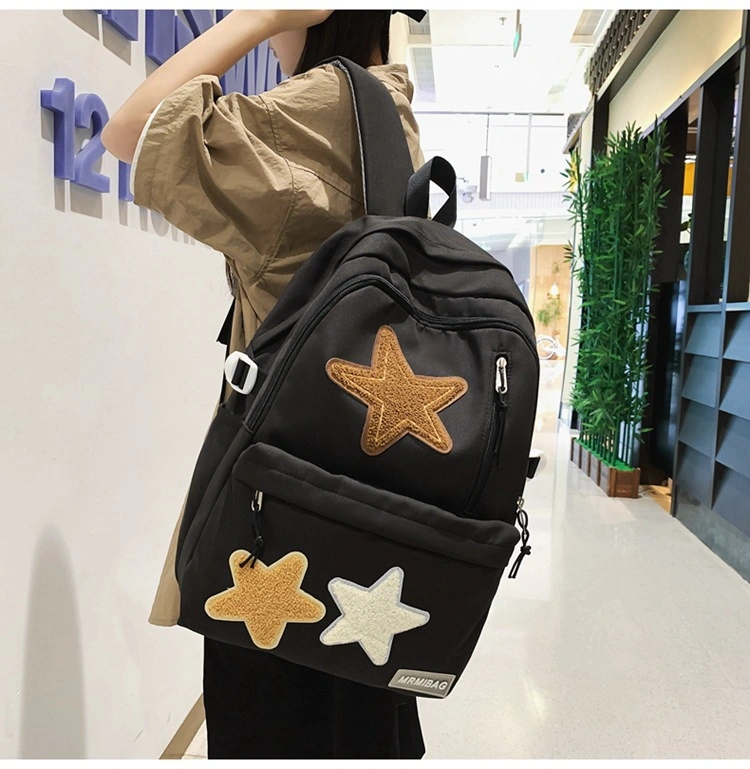 2023 New Personality Pentagram Large Capacity Cute Children&prime;s School Backpack Bags for Women