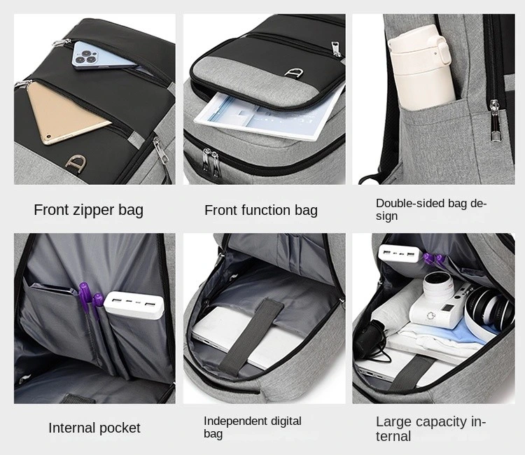 Hot Waterproof Fashion Teenagers Large Capacity USB Charging Interface Fashion Laptop Backpack Large Capacity Backpack