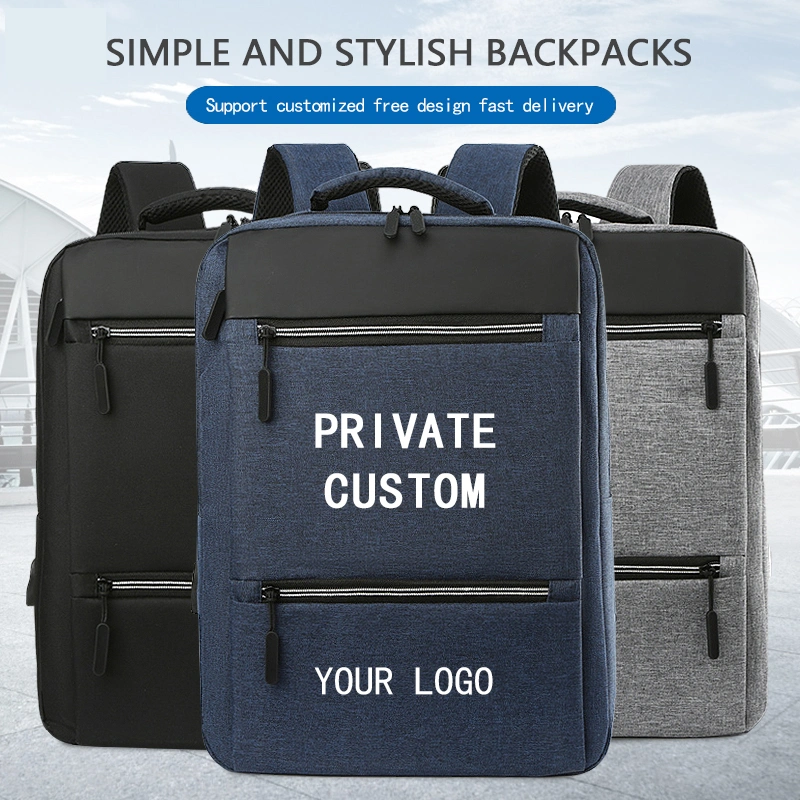 Custom Logo Printing Backpack Boy and Girl School Bag Business Travel Laptop Bag