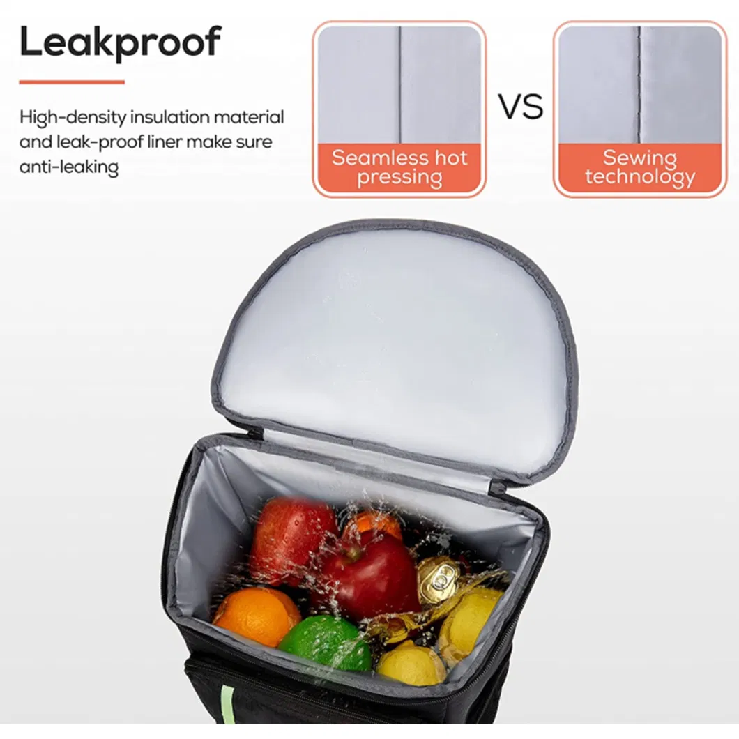 Factory Travel Promotion Multifunctional Oxford Lunch Cooler Bag Insulation Leak Proof Cooling Backpack