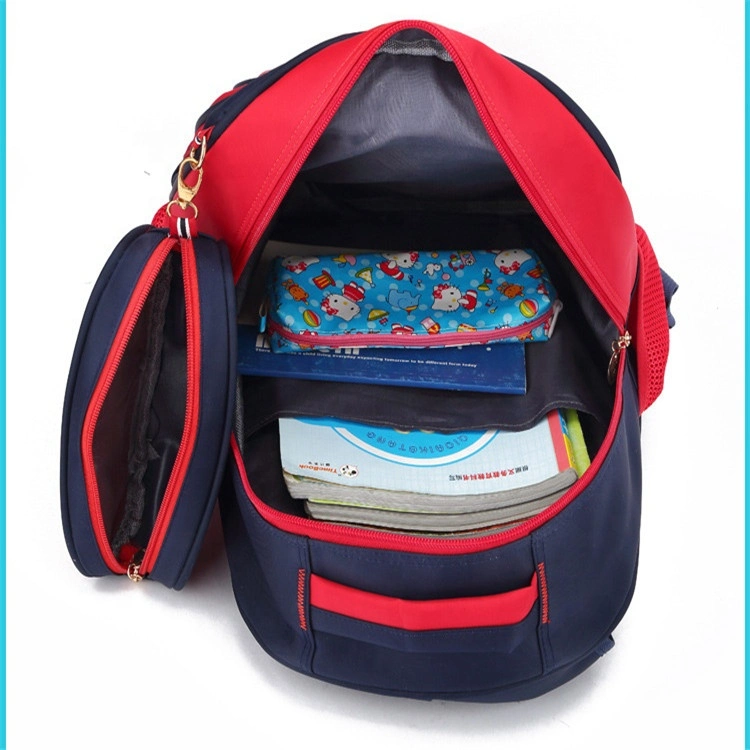 New Style High Quality Nylon School Backpack for Teenagers Waterproof Book Bag with Pencilcase for Boys