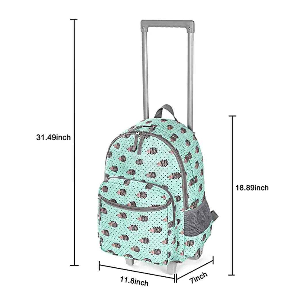 Children Bags Backpack Custom Logo Polyester School for Girls Boys Waterproof Bag Boys and Girls with Wheels