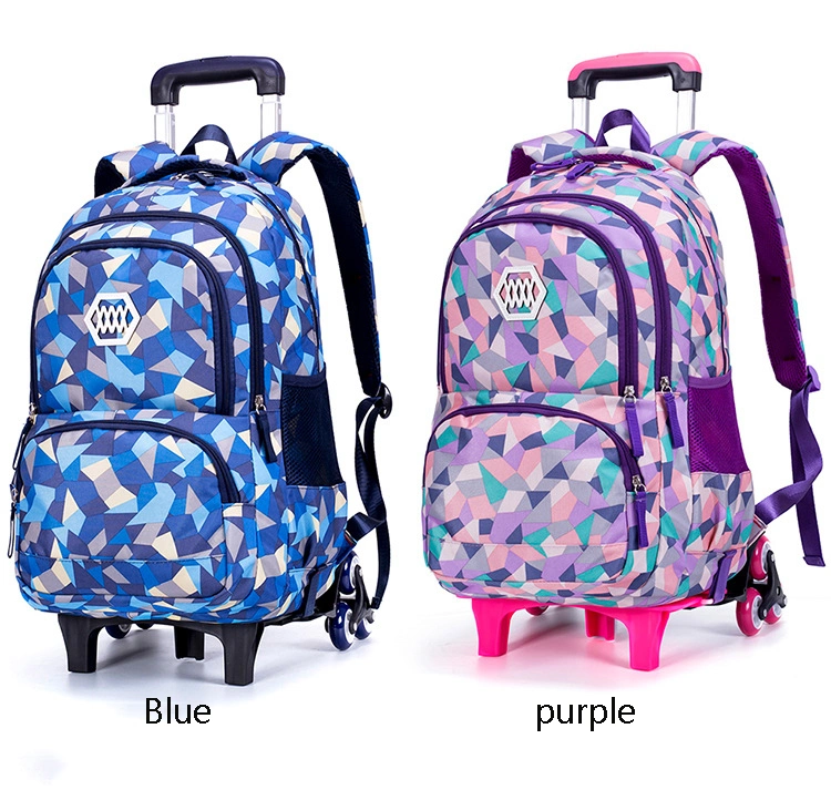 Wholesale Trolley Children School Backpack with Wheels Trolley Bag