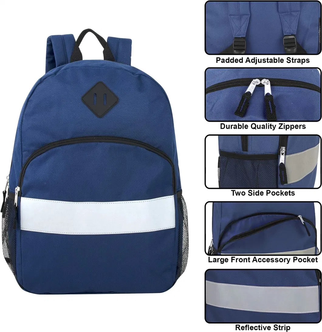 Reflective School Backpack for Kids with Colorful Design and Reflective Strips